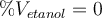 \%V_{etanol}=0