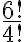 \dfrac{6!}{4!}
