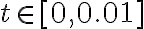 t\in [0,0.01]