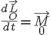  \frac{d \vec{L}_O}{dt} = \vec{M}_0 