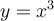 y = x^3