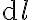 \mathrm{d} l \mathrm{d} l