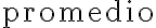 \text{promedio}