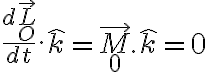  \frac{d \vec{L}_O}{dt} . \hat{k} = \vec{M}_0 . \hat{k} = 0 