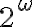 2^\omega