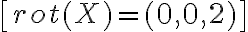 \[rot(X) = (0,0,2)\]