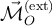 \vec {\mathcal M}^\text{(ext)}_O