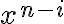 x^{n-i}