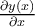 \frac{\partial y(x)}{\partial x}