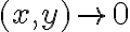 (x,y) \to 0