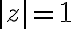 |z|=1