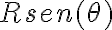  Rsen( \theta ) 