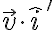 \vec v \cdot \hat i'