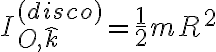 I_{O,\hat k}^{(disco)}=\frac 1 2 m R^2