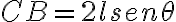  CB = 2lsen \theta  