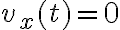 v_x(t)=0