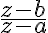 \frac{z-b}{z-a} \frac{z-b}{z-a}