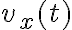 v_x(t)