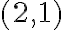 (2,1)