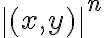 \|(x,y)\|^n \|(x,y)\|^n