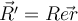   \vec{R'}=R \vec{er}  