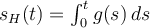  s_H(t) = \int_0^t g(s) \, ds 