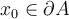 x_0\in \partial A