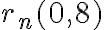 r_n(0,8)