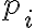  p_i 
