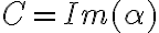 C=Im(\alpha)