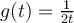 g(t)=\frac{1}{2t}