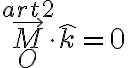 \vec M_O ^{art2} \cdot \hat k=0