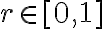  r \in [0,1] 
