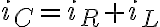 i_C=i_R+i_L