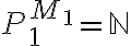  P_1^{M_1} = \mathbb{N} 