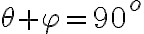 \theta+\varphi=90^o