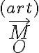  \vec{M}_O^{(art)} 