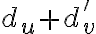d_u + d'_v