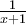 \frac{1}{x+1}