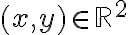 (x,y)\in \mathbb{R}^2