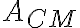 A_{CM}
