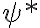   \psi*  