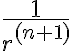   \frac{1}{r^{(n+1)}}  