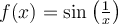 f(x)=\sin\left(\frac{1}{x}\right)