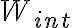  W_{int} 