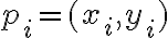  p_i = (x_i,y_i) 
