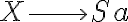  X \longrightarrow Sa 