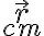 \vec r_{cm}