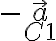 -\vec a_{C1}