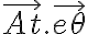  \vec{At}. \vec{e \theta } 